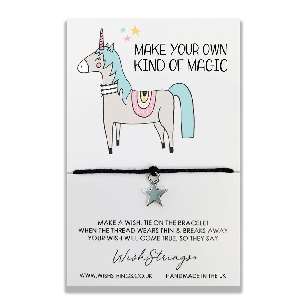 Unicorn Magic Wish String Bracelet With Lucky Charm Gifts
